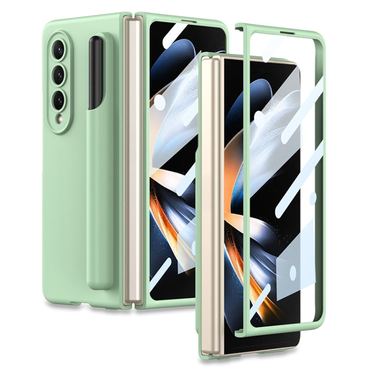 For Samsung Galaxy Z Fold4 5G GKK Integrated Liquid Silicone Phone Case with Stylus Slot
