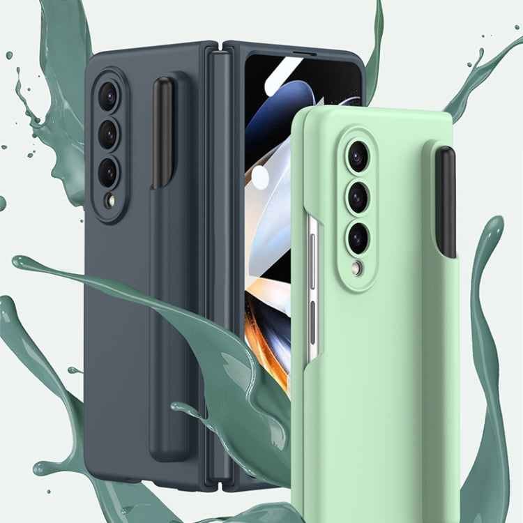 For Samsung Galaxy Z Fold4 5G GKK Integrated Liquid Silicone Phone Case with Stylus Slot