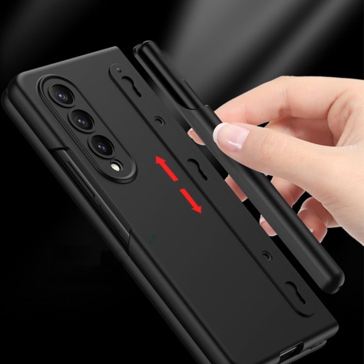 For Samsung Galaxy Z Fold4 5G GKK Integrated Liquid Silicone Phone Case with Stylus Slot