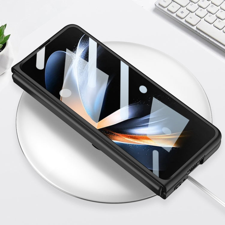 For Samsung Galaxy Z Fold4 5G GKK Integrated Liquid Silicone Phone Case with Stylus Slot