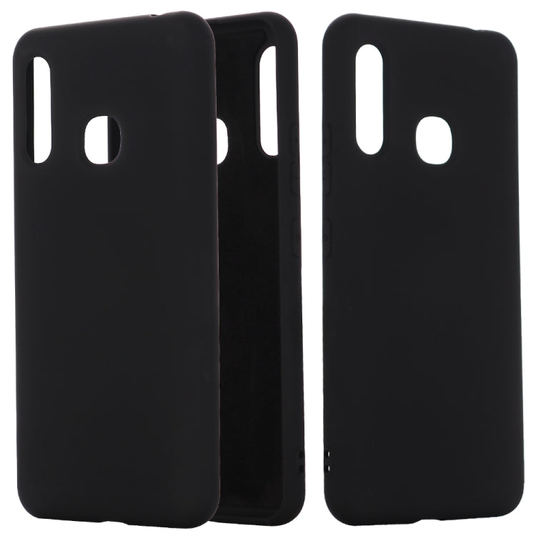 For Motorola Moto E7 Shockproof Solid Color Liquid Silicone Full Coverage Protective Case