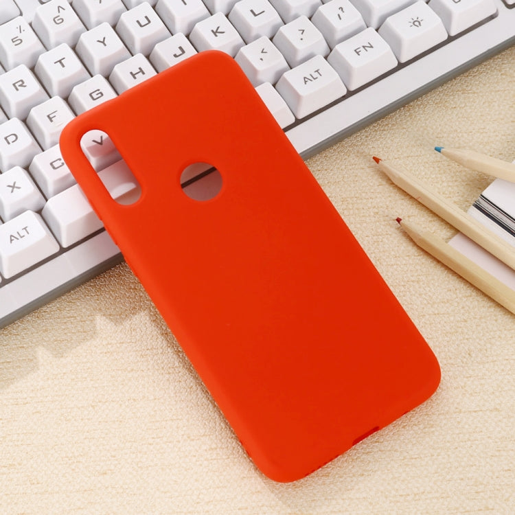 For Motorola Moto E7 Shockproof Solid Color Liquid Silicone Full Coverage Protective Case