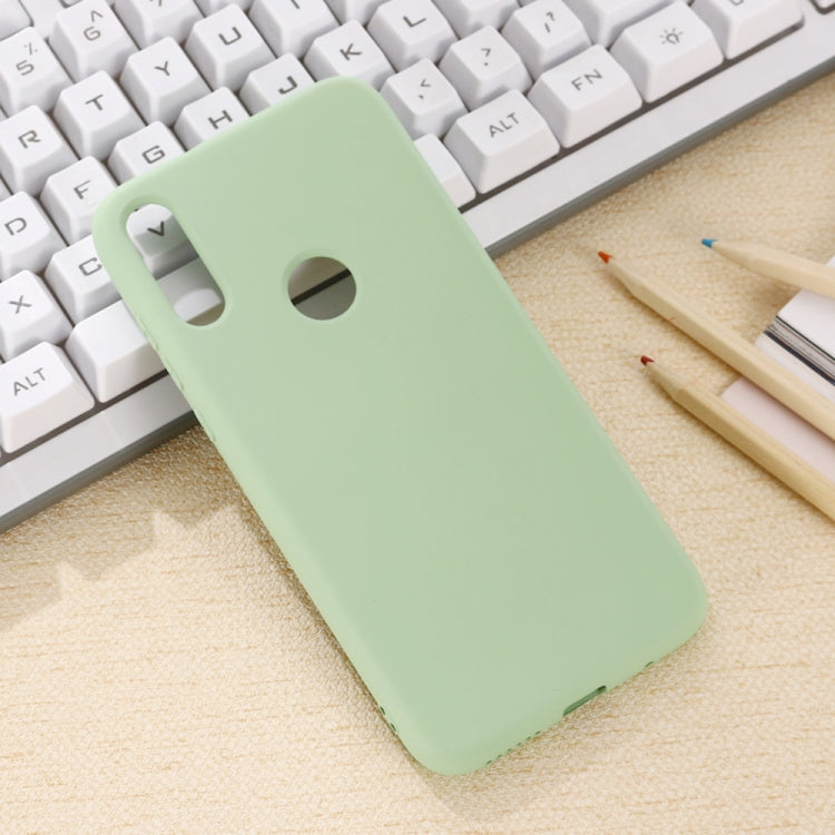 For Motorola Moto E7 Shockproof Solid Color Liquid Silicone Full Coverage Protective Case