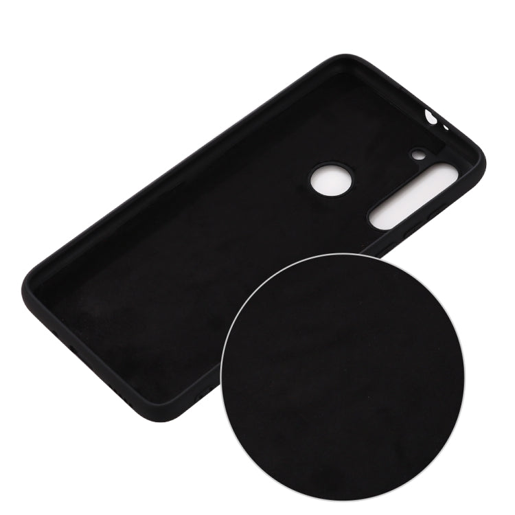 For Motorola Moto G8 Shockproof Solid Color Liquid Silicone Full Coverage Protective Case