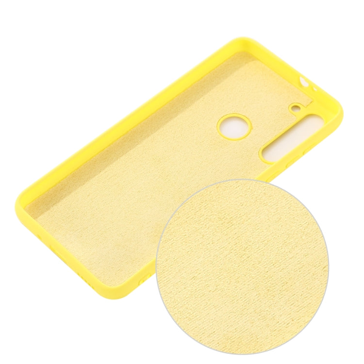 For Motorola Moto G8 Shockproof Solid Color Liquid Silicone Full Coverage Protective Case