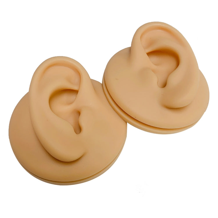 Soft Silicone Simulation Ear Model Practice Display Props, Style:Left Ear