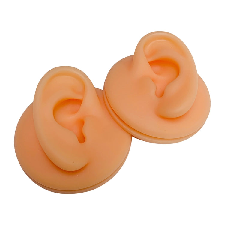 Soft Silicone Simulation Ear Model Practice Display Props, Style:Left Ear