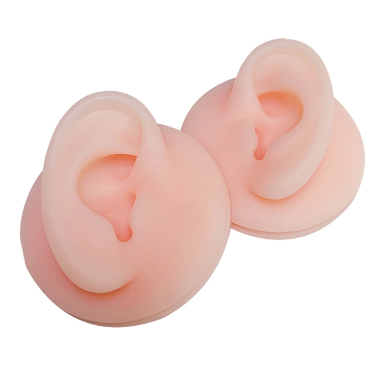 Soft Silicone Simulation Ear Model Practice Display Props, Style:Right Ear