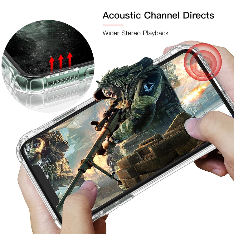 For iPhone 11 Sound Conversion Hole Transparent TPU Airbag Shockproof Case