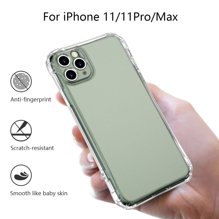 For iPhone 11 Pro Sound Conversion Hole Transparent TPU Airbag Shockproof Case