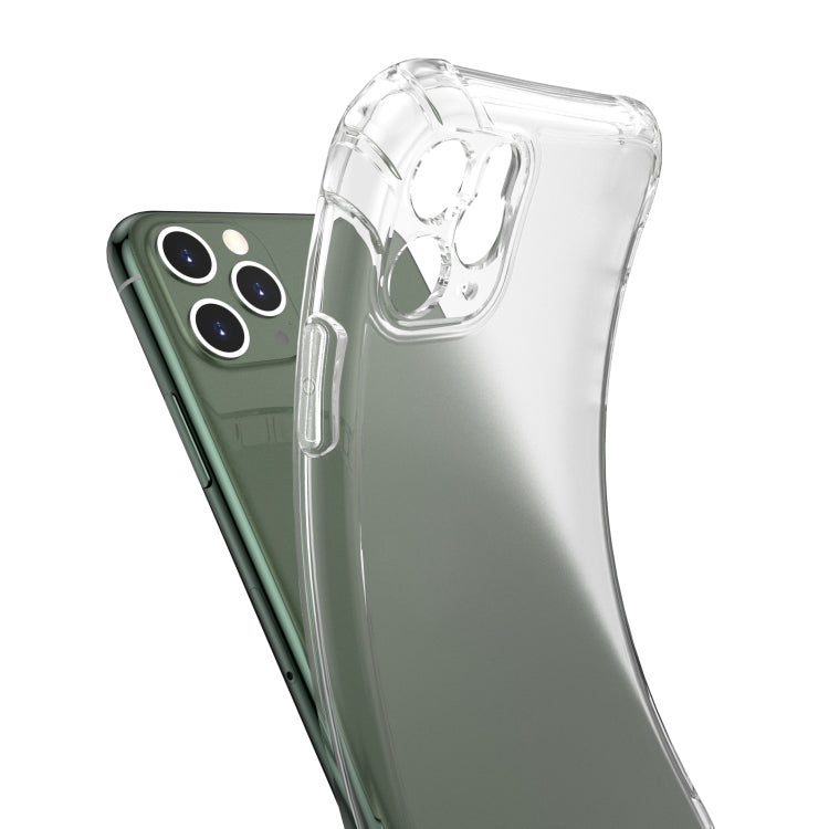 For iPhone 11 Pro Max Sound Conversion Hole Transparent TPU Airbag Shockproof Case
