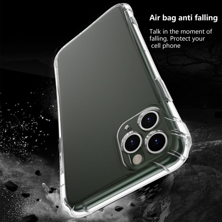 For iPhone 11 Pro Max Sound Conversion Hole Transparent TPU Airbag Shockproof Case