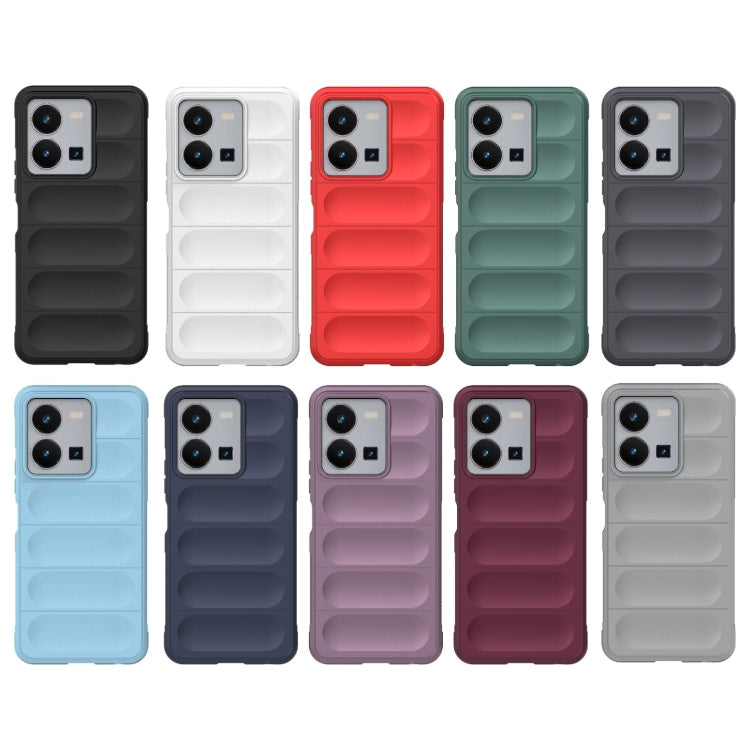 For vivo Y35 4G Global Magic Shield TPU + Flannel Phone Case