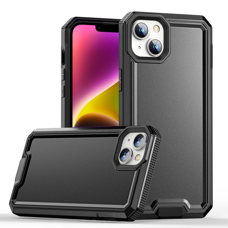 For iPhone 14 Armour Two-color TPU + PC Phone Case