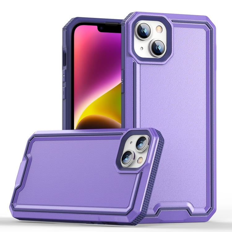 For iPhone 14 Armour Two-color TPU + PC Phone Case
