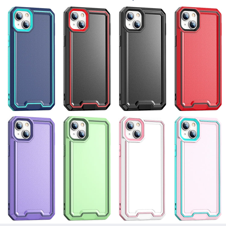 For iPhone 14 Armour Two-color TPU + PC Phone Case