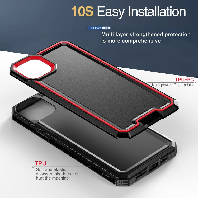 For iPhone 14 Armour Two-color TPU + PC Phone Case