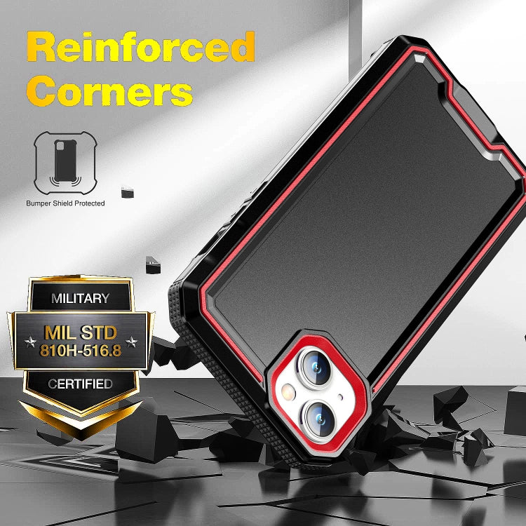For iPhone 14 Armour Two-color TPU + PC Phone Case