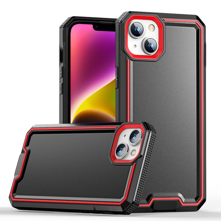 For iPhone 14 Plus Armour Two-color TPU + PC Phone Case