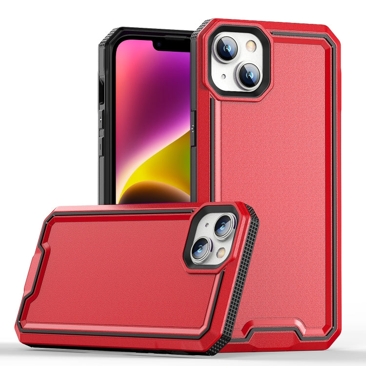 For iPhone 14 Plus Armour Two-color TPU + PC Phone Case