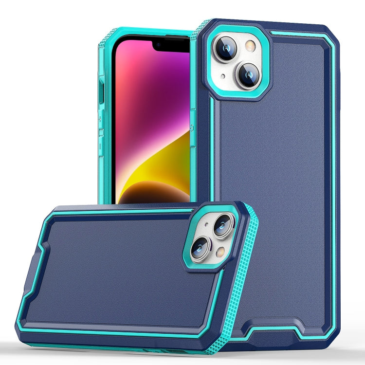 For iPhone 14 Plus Armour Two-color TPU + PC Phone Case