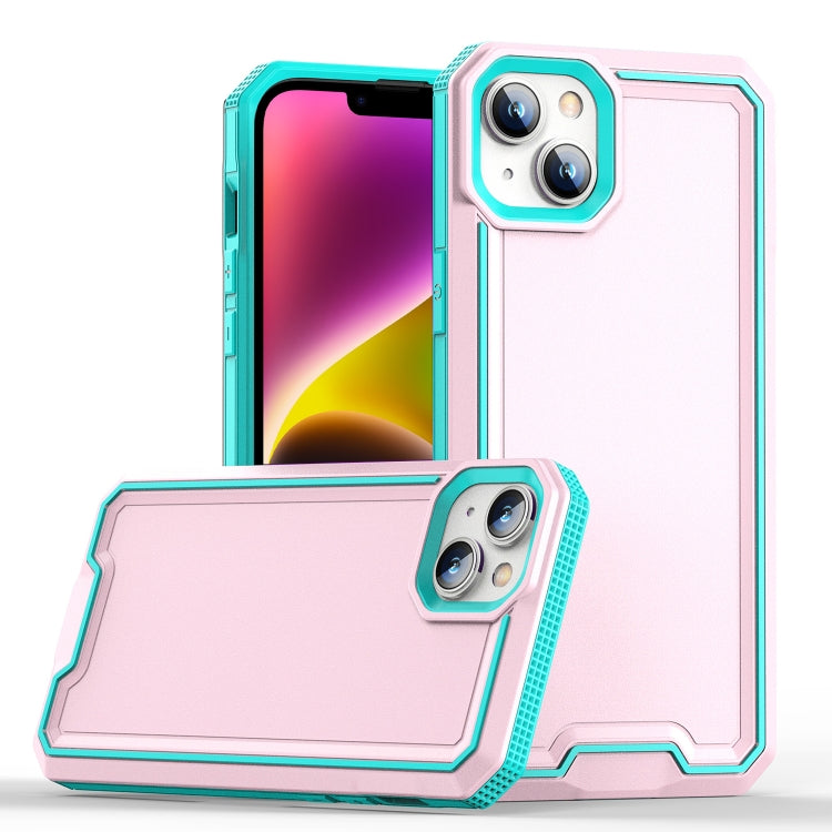 For iPhone 14 Plus Armour Two-color TPU + PC Phone Case