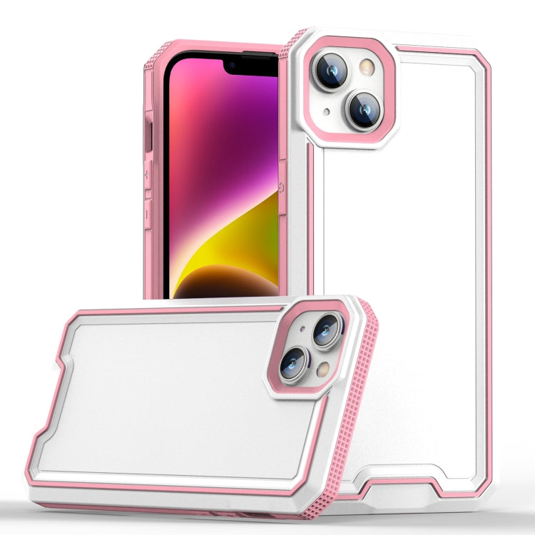 For iPhone 14 Plus Armour Two-color TPU + PC Phone Case