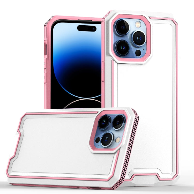 For iPhone 14 Pro Armour Two-color TPU + PC Phone Case