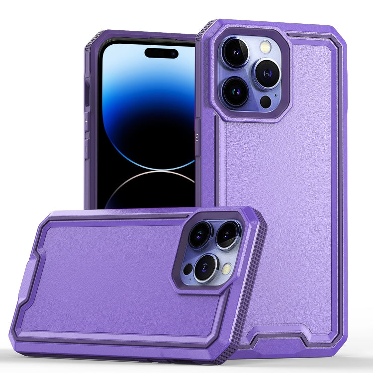 For iPhone 14 Pro Armour Two-color TPU + PC Phone Case