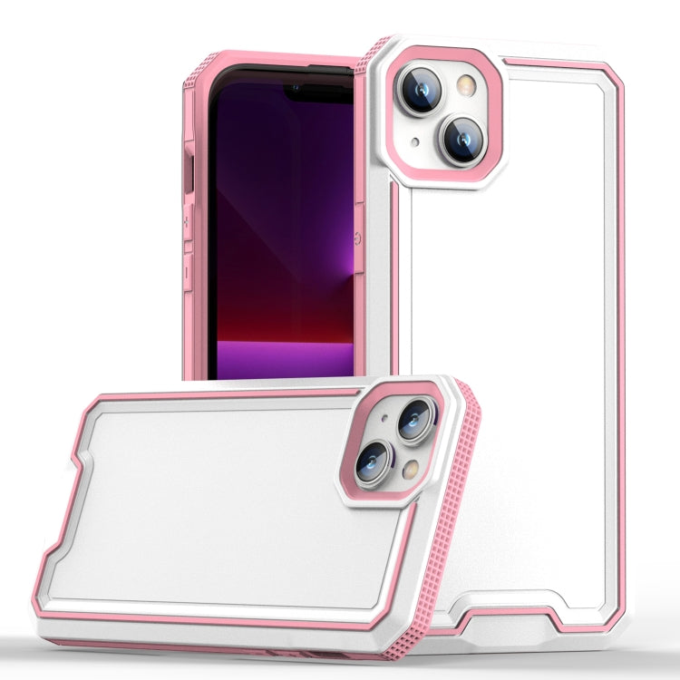 For iPhone 13 Armour Two-color TPU + PC Phone Case