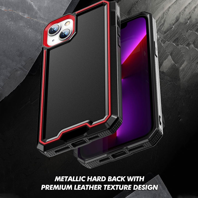 For iPhone 13 Armour Two-color TPU + PC Phone Case