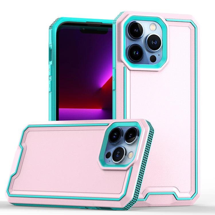 For iPhone 13 Pro Armour Two-color TPU + PC Phone Case