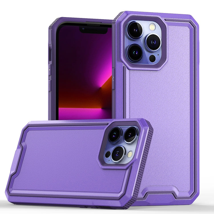 For iPhone 13 Pro Armour Two-color TPU + PC Phone Case