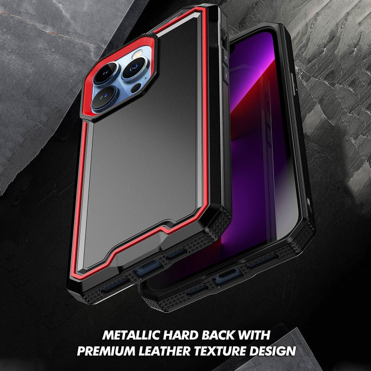 For iPhone 13 Pro Armour Two-color TPU + PC Phone Case
