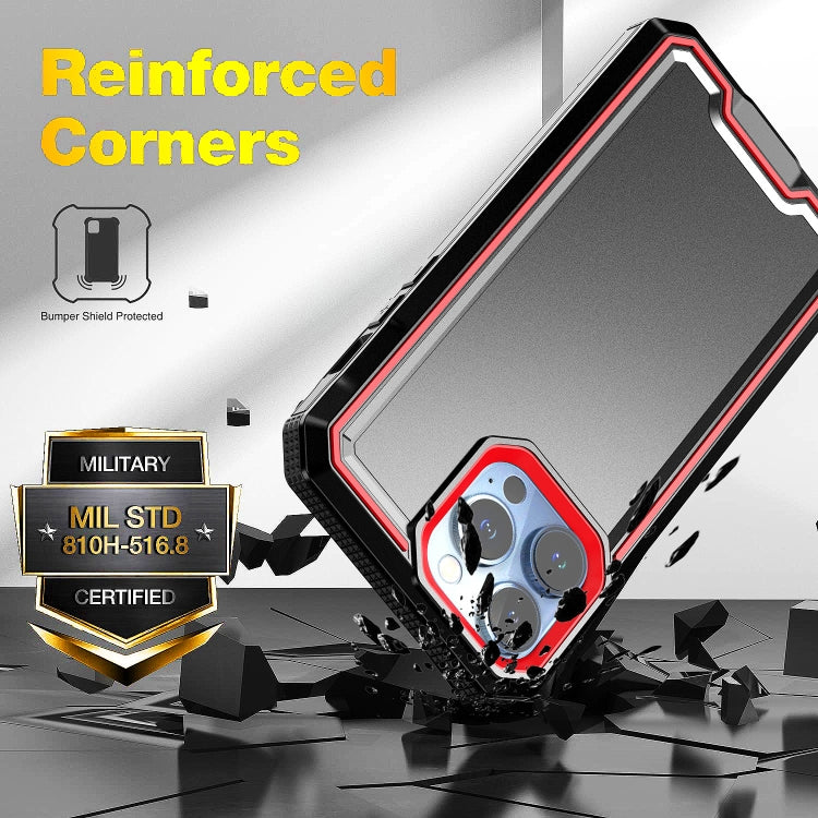 For iPhone 13 Pro Armour Two-color TPU + PC Phone Case