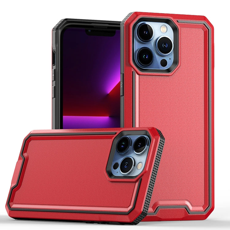 For iPhone 13 Pro Max Armour Two-color TPU + PC Phone Case