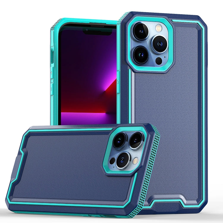 For iPhone 13 Pro Max Armour Two-color TPU + PC Phone Case