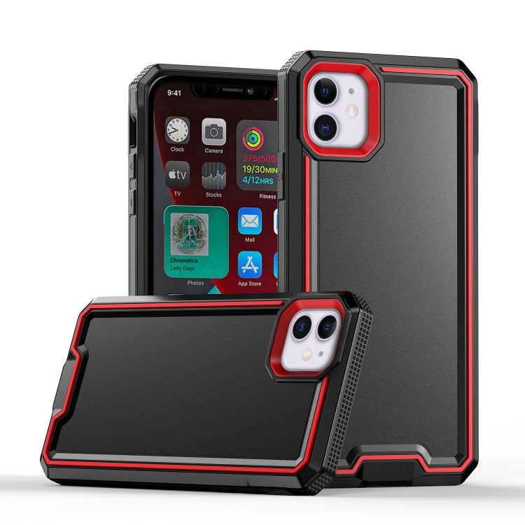 For iPhone 12 Armour Two-color TPU + PC Phone Case