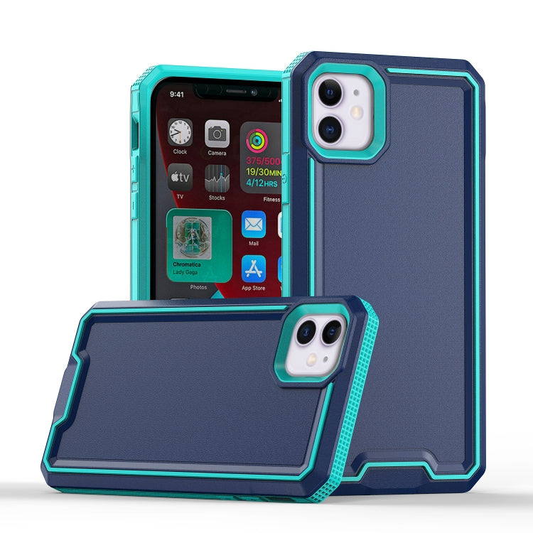 For iPhone 12 Armour Two-color TPU + PC Phone Case