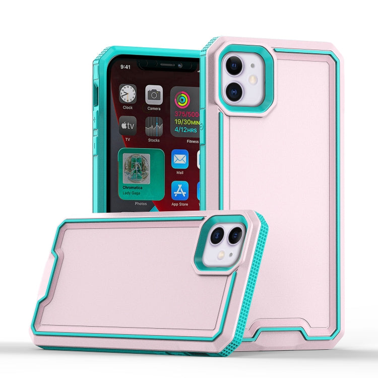For iPhone 12 Armour Two-color TPU + PC Phone Case