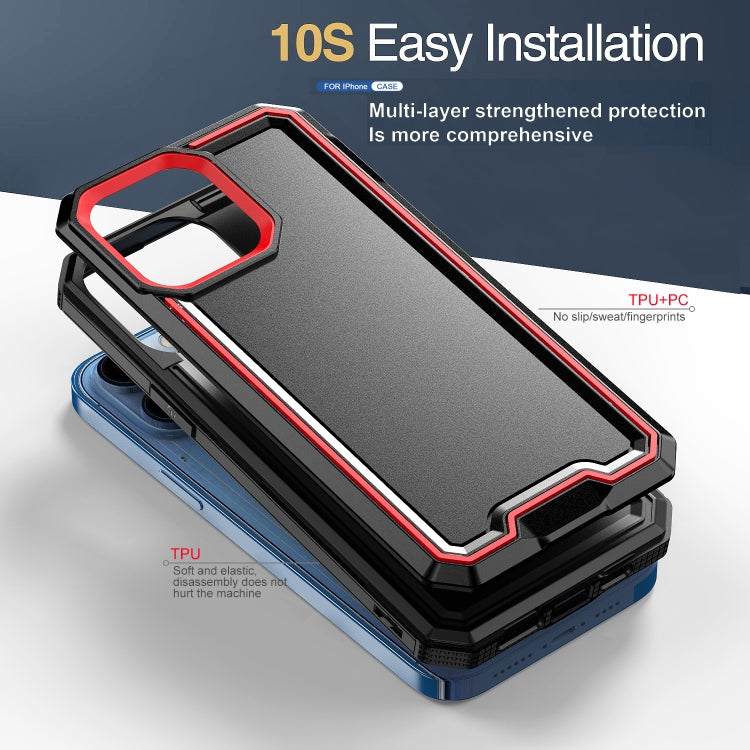 For iPhone 12 Pro Max Armour Two-color TPU + PC Phone Case