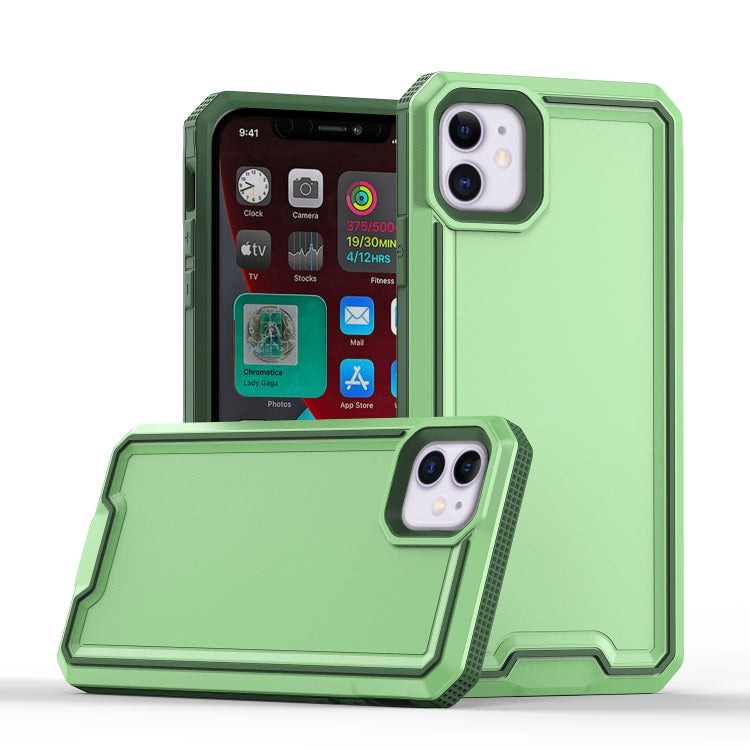 For iPhone 11 Armour Two-color TPU + PC Phone Case