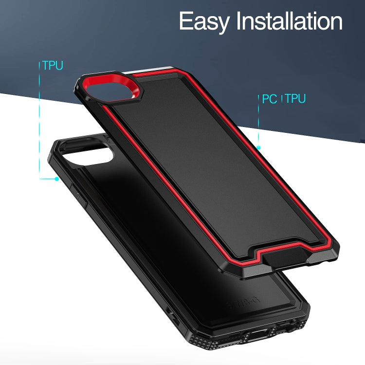 For iPhone SE 2022 / SE 2020 / 8 / 7 Armour Two-color TPU + PC Phone Case