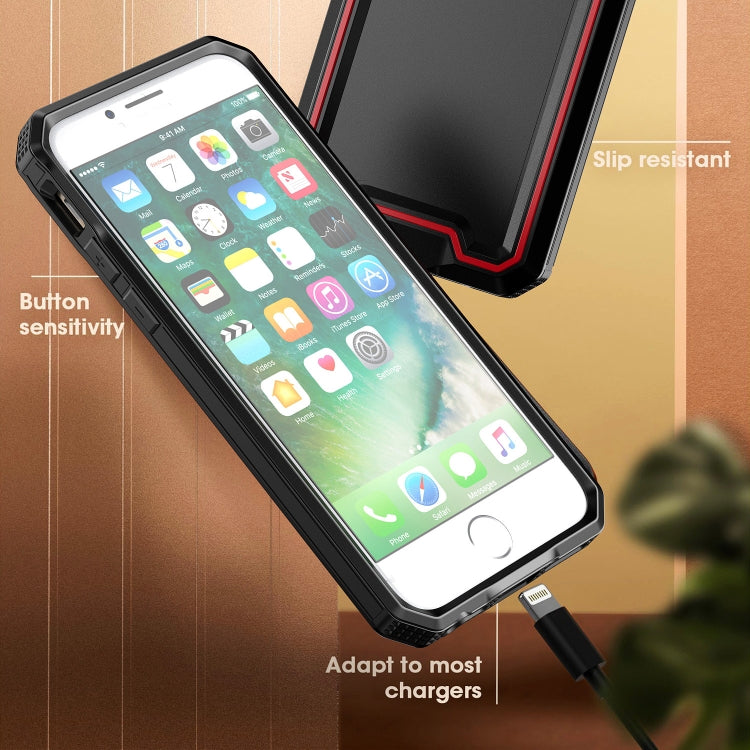 For iPhone SE 2022 / SE 2020 / 8 / 7 Armour Two-color TPU + PC Phone Case