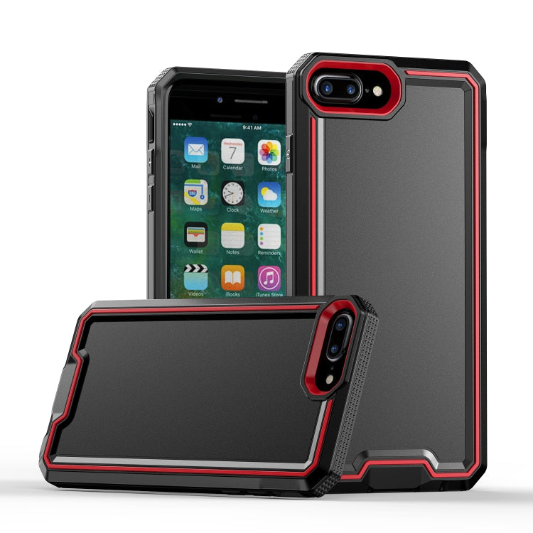 For iPhone 8 Plus / 7 Plus Armour Two-color TPU + PC Phone Case