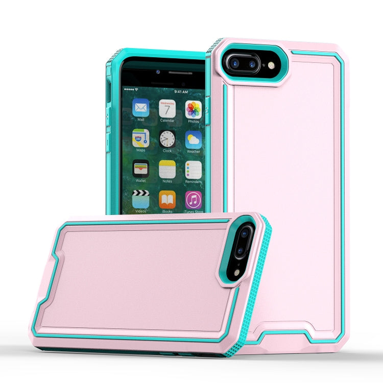 For iPhone 8 Plus / 7 Plus Armour Two-color TPU + PC Phone Case