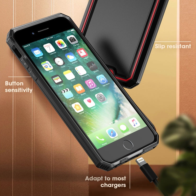 For iPhone 8 Plus / 7 Plus Armour Two-color TPU + PC Phone Case