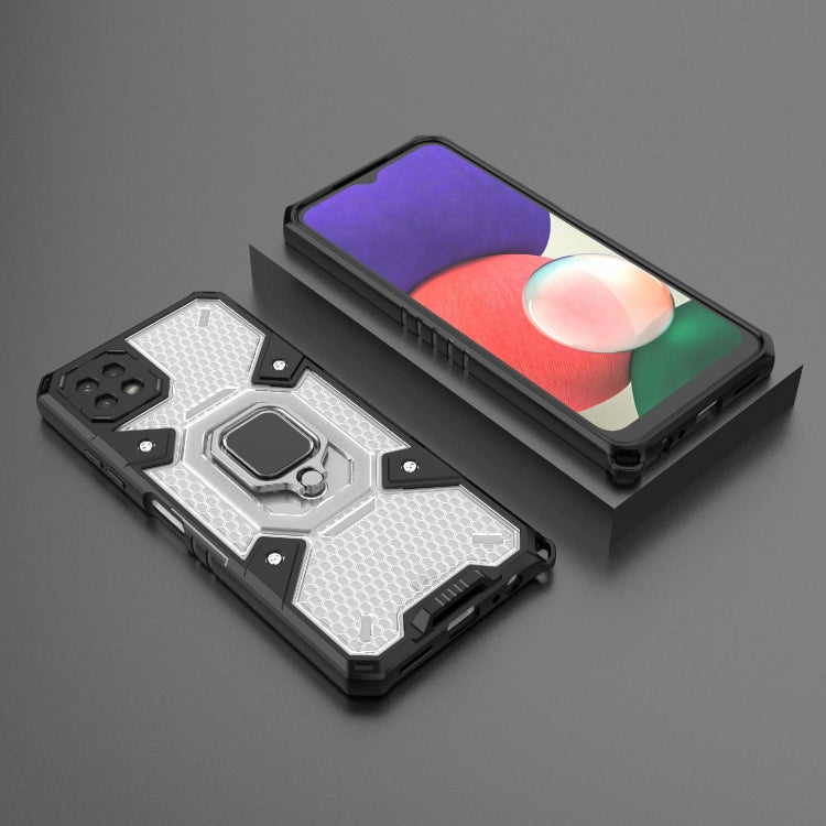 For Samsung Galaxy A22 5G Space PC+TPU Ring Holder Protective Phone Case