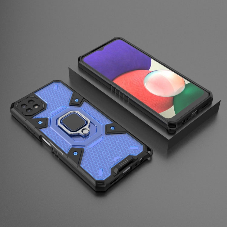 For Samsung Galaxy A22 5G Space PC+TPU Ring Holder Protective Phone Case