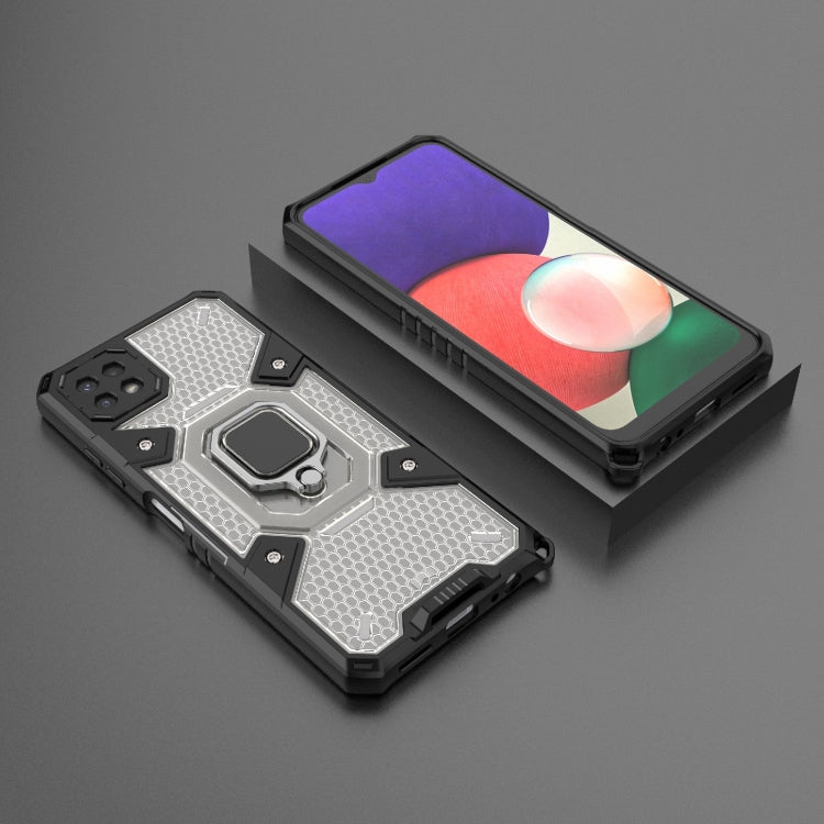 For Samsung Galaxy A22 5G Space PC+TPU Ring Holder Protective Phone Case